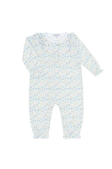 Blue Meadow Romper LS