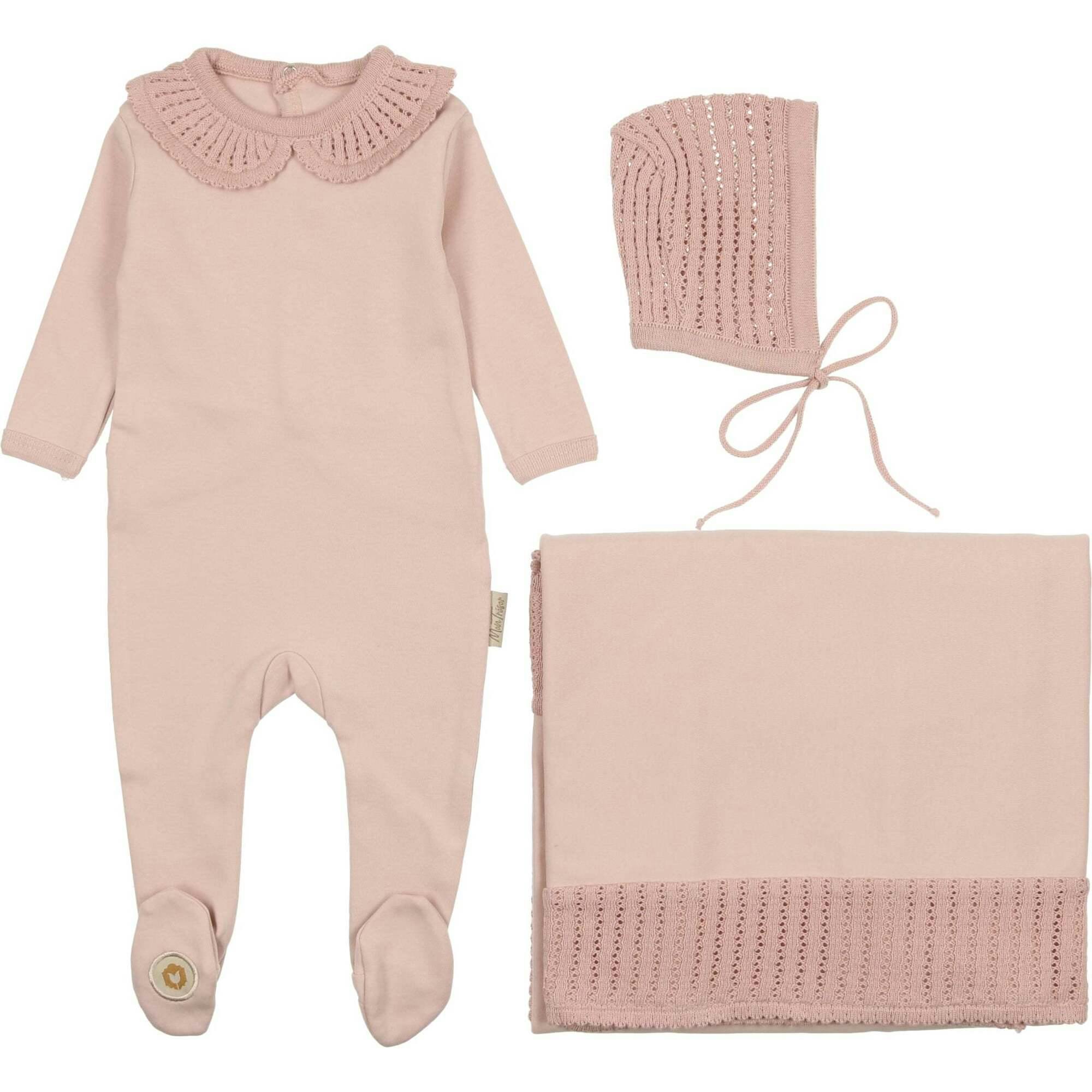 Graceful Collar Layette Set