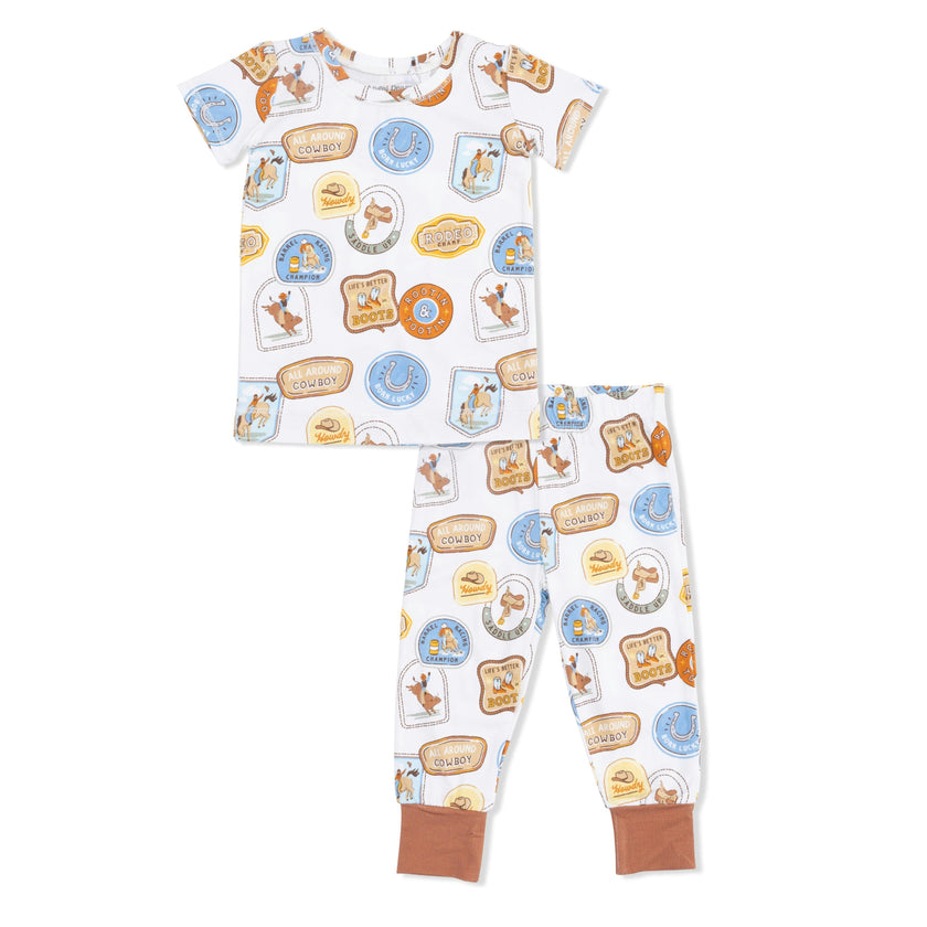 Rodeo Patches Uni - Short Sleeve Loungewear Set