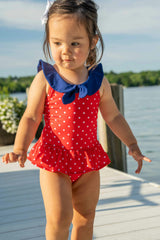 Polka Dot Sailor Swimsuit
