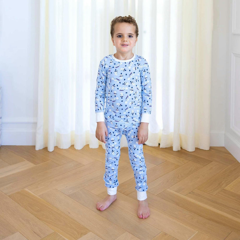 Organic Kids Pajamas - Winter Snowmen