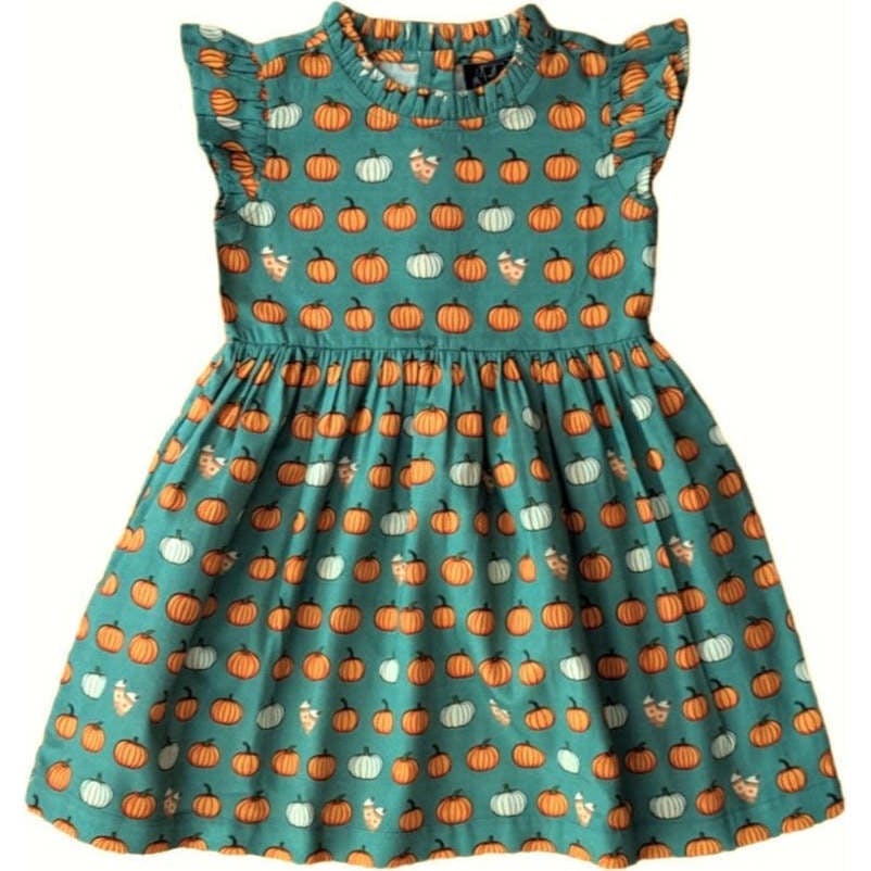 Pumpkin Spice Ruffle Dress