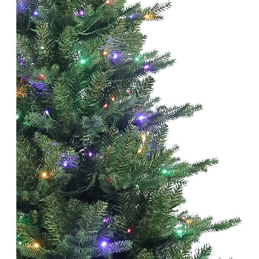 6-Foot Pre-Lit Multi-Colored LED Jackson Pine Tree