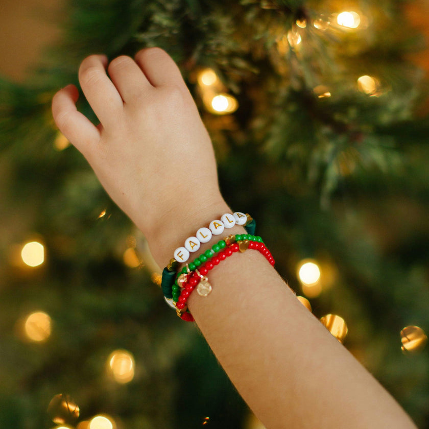 Christmas Hearts Bracelet Gift Set