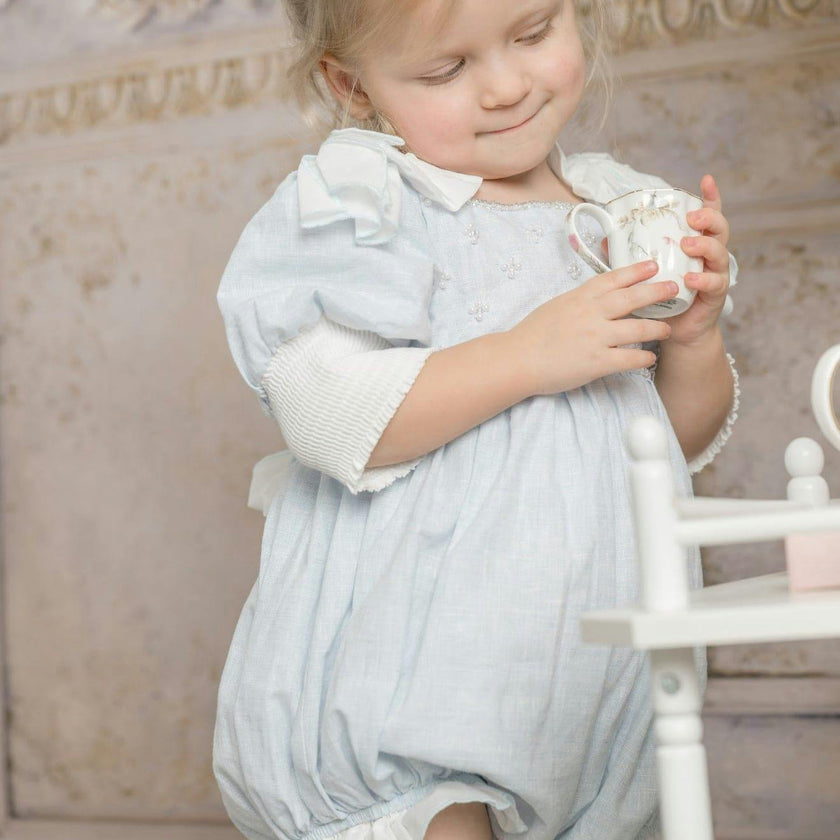 Charlotte Baby Blue Romper