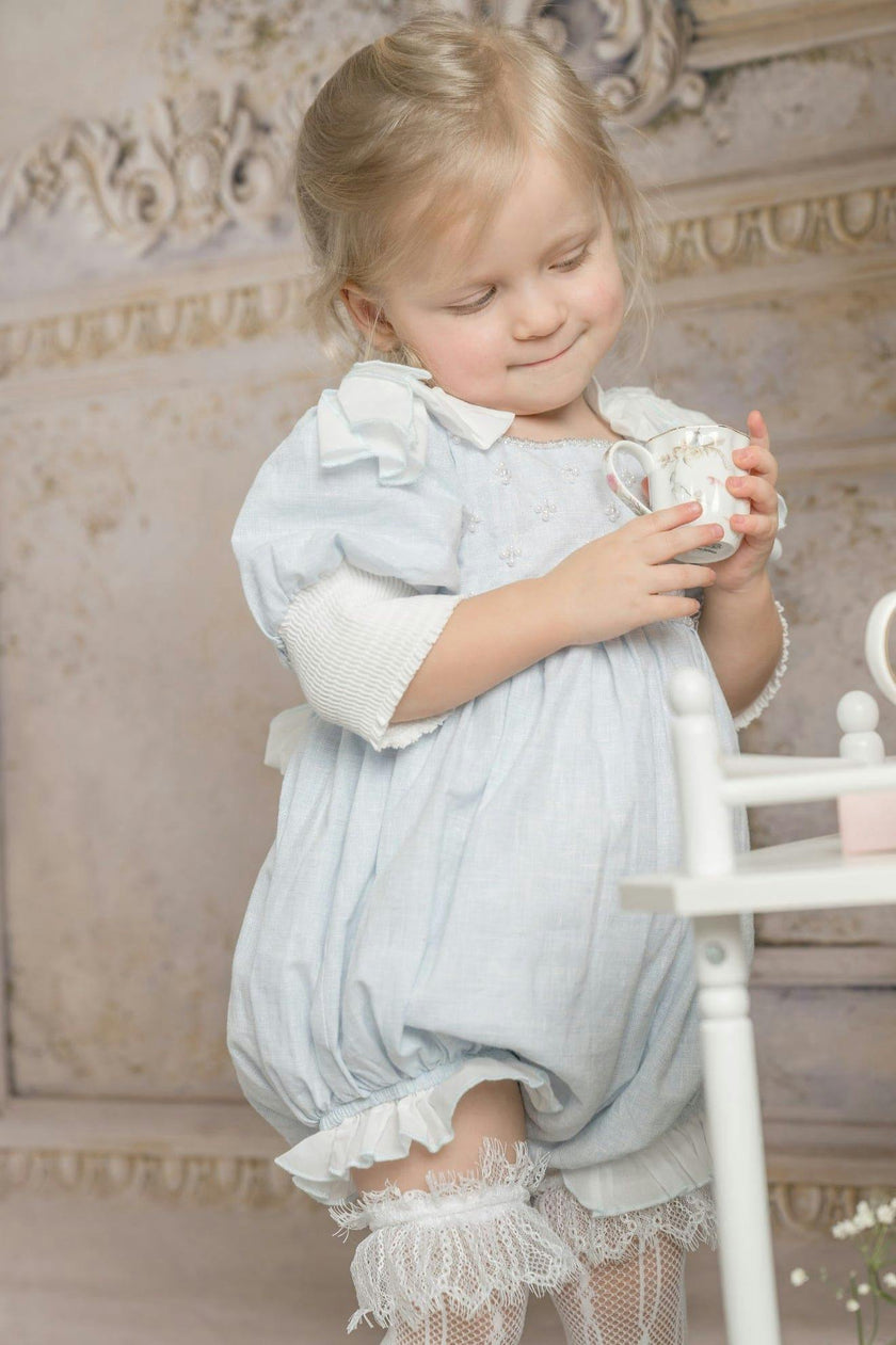 Charlotte Baby Blue Romper