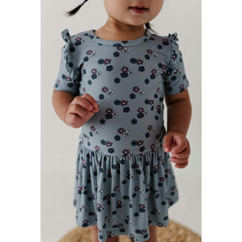 Baby Bodysuit Dress Set Patriotic Ribbon