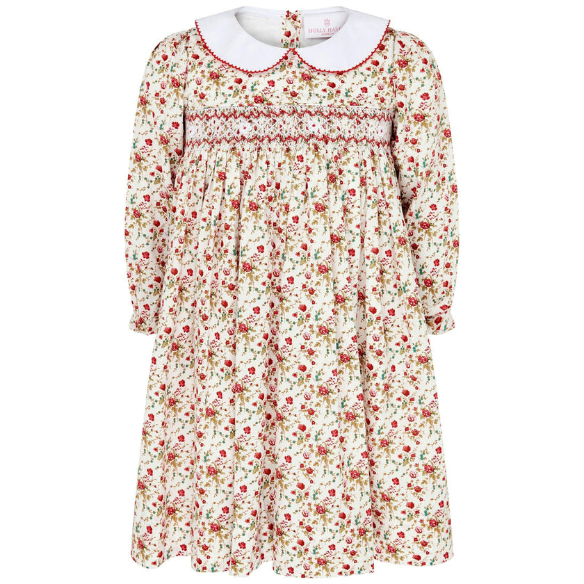 Flora Hand Smocked Floral Dress