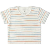 Organic Terry Tee & Shorts Set - Cabana Stripes