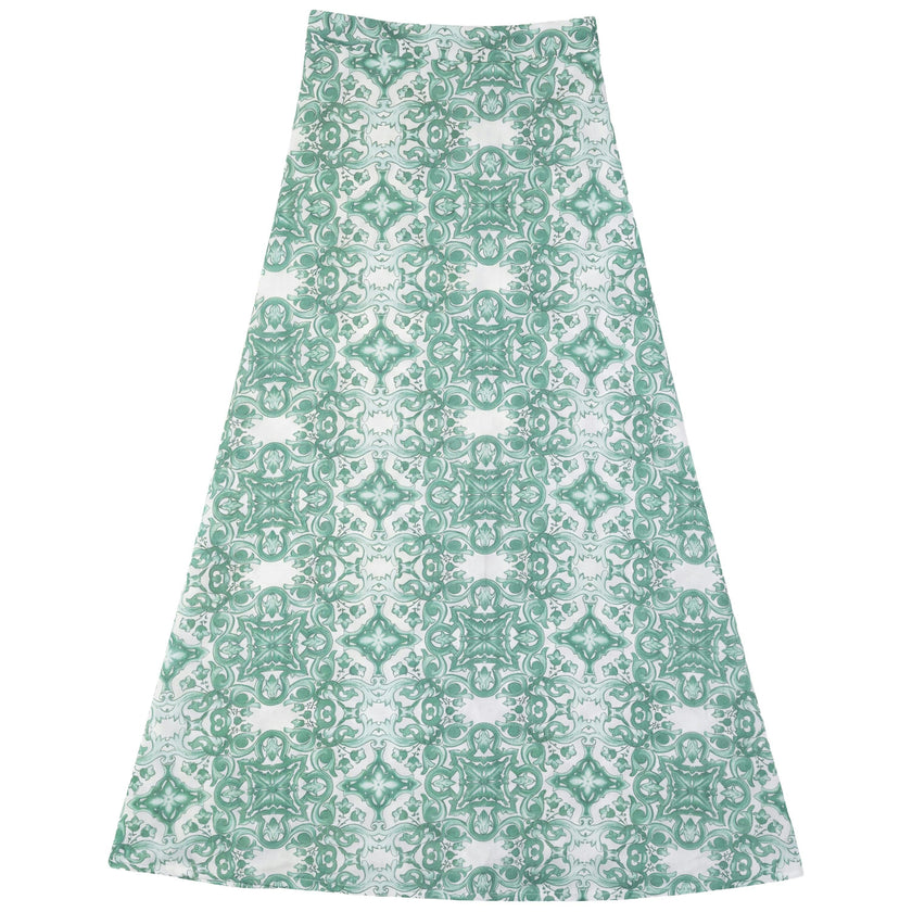 Printed Midi Skirt