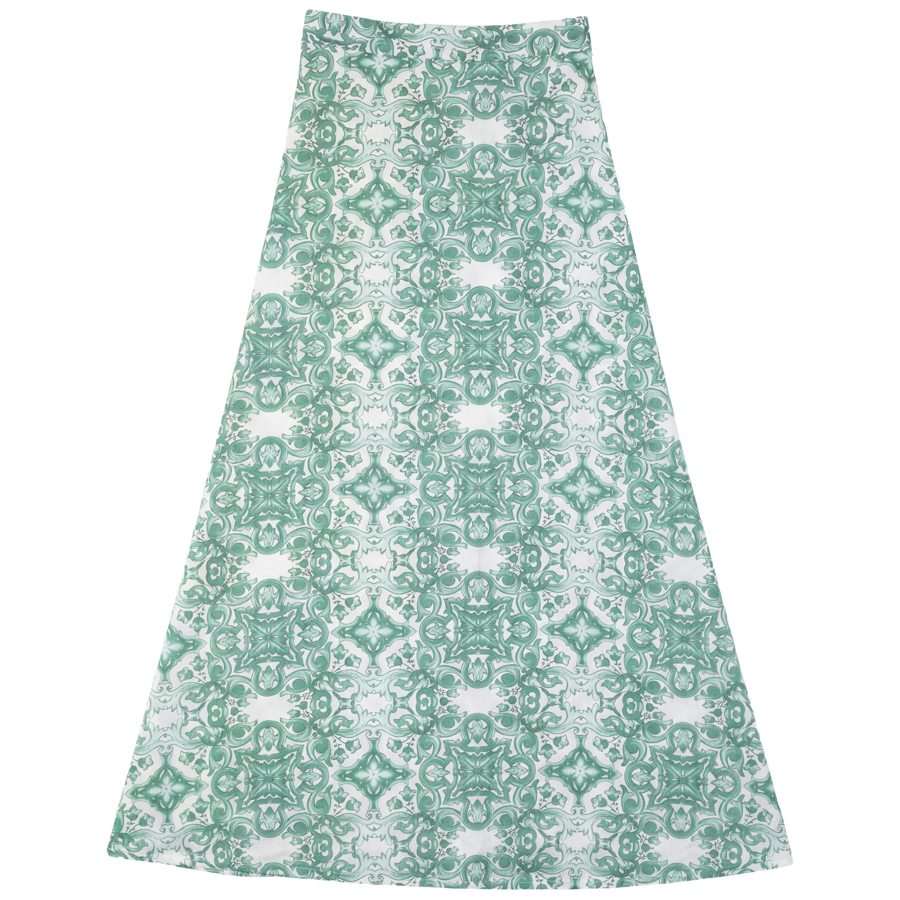 Printed Midi Skirt