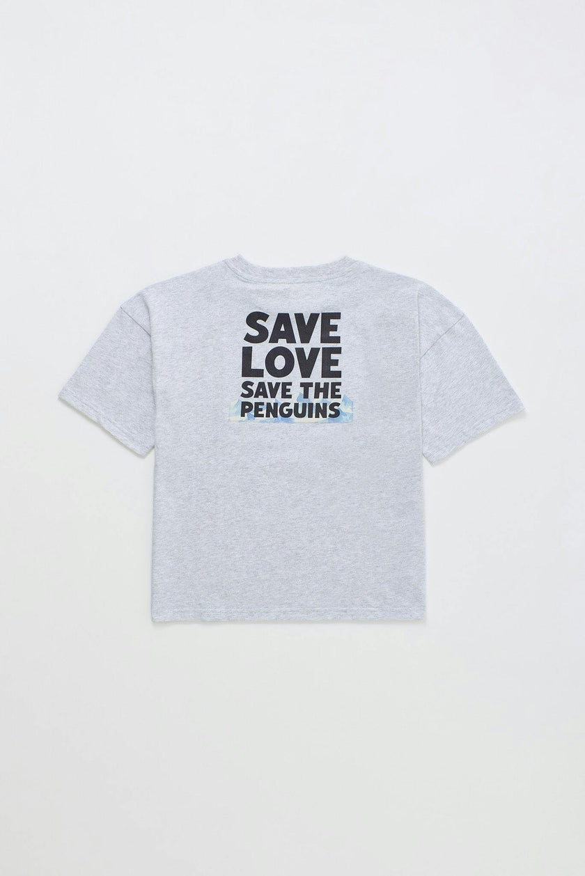 PENGUINS T-SHIRT GREY MELANGE