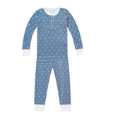Stars & Stripes Kids Two Piece Henley Pajama Set