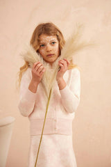 Chestnut Leaves Cardigan | Blush