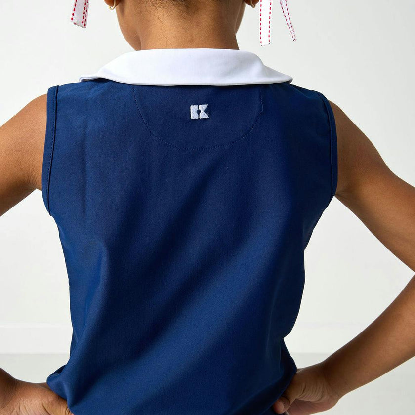 navy/white girly girl tank