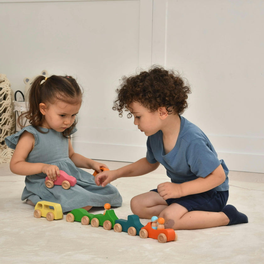 Wooden Car Toy set - 10 Piece Set