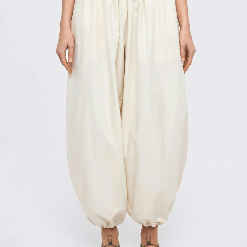 women's balloon trousers - lisbon light