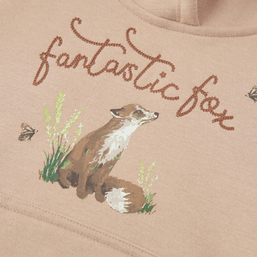 Dusty Rose Ear Hoodie
