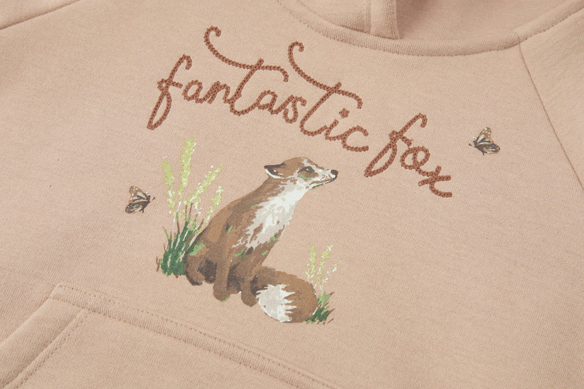 Dusty Rose Ear Hoodie