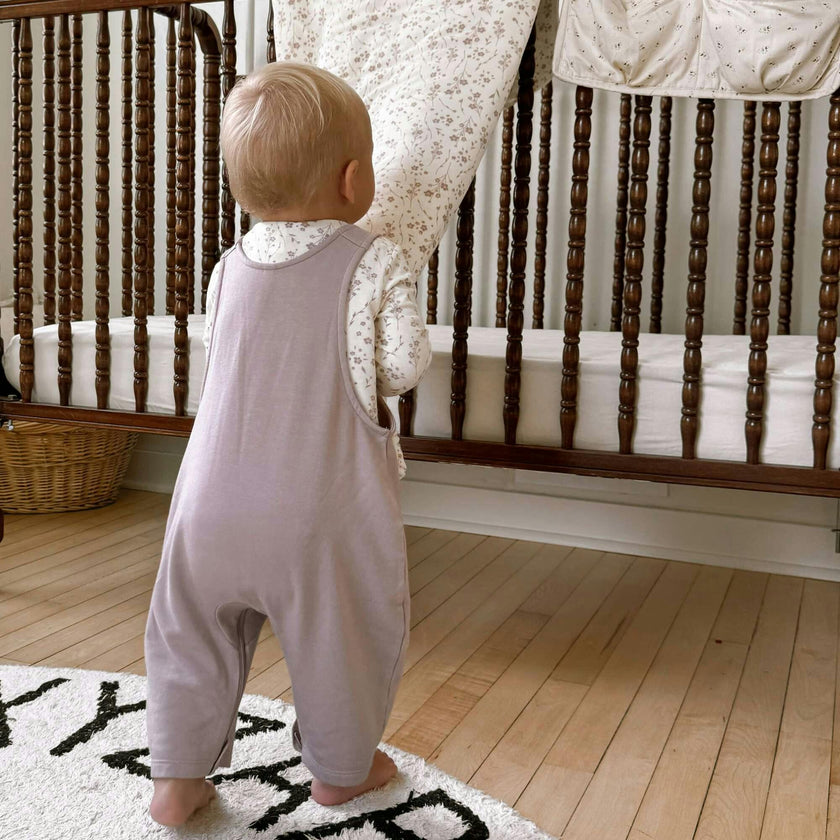 Bamboo Fleece Onesie Overall Set, Florals