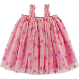 Infant (3-9 Months) Girls Tulle Dress & Bloomer Set | Glitter Hearts