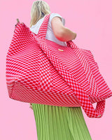 Checkered Weekender Duffel Bag
