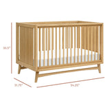 Babyletto Peggy 3-in-1 Convertible Crib with Toddler Bed Conversion Kit