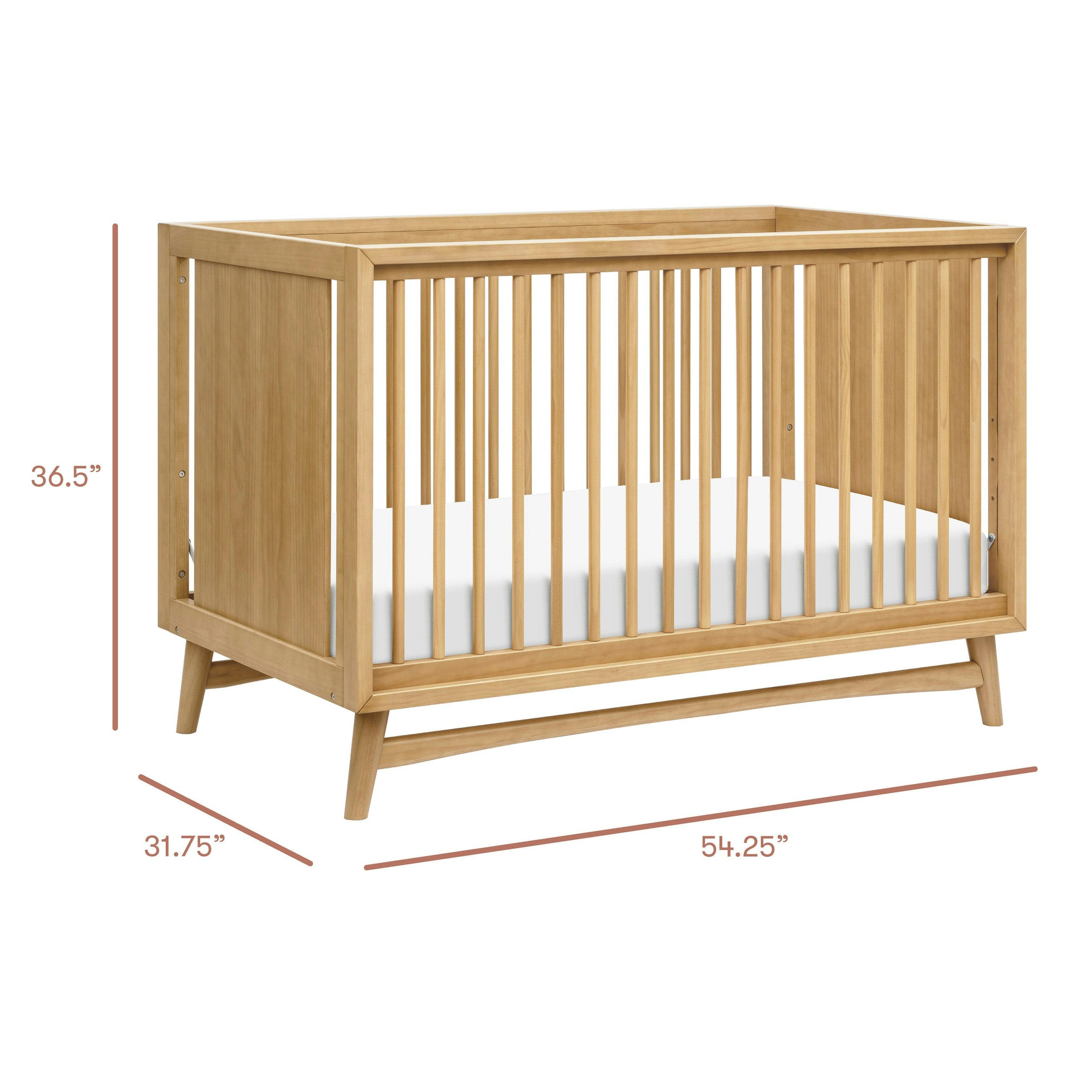 Babyletto Peggy 3-in-1 Convertible Crib with Toddler Bed Conversion Kit