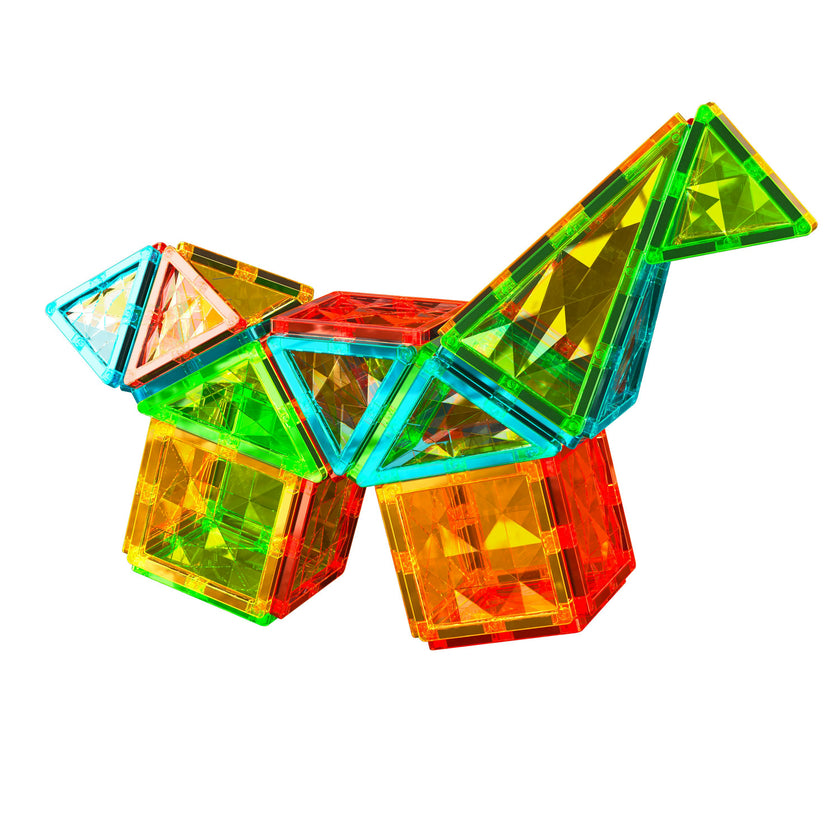 Geomag Magnetic Tiles Gems Rocket 32 Piece Set