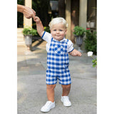 White Polo Shirt With Royal Tipping