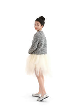Gray Bouclé Jewel-Collar Jacket
