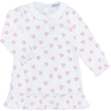 Pink Heart Print Long Sleeve Playtime