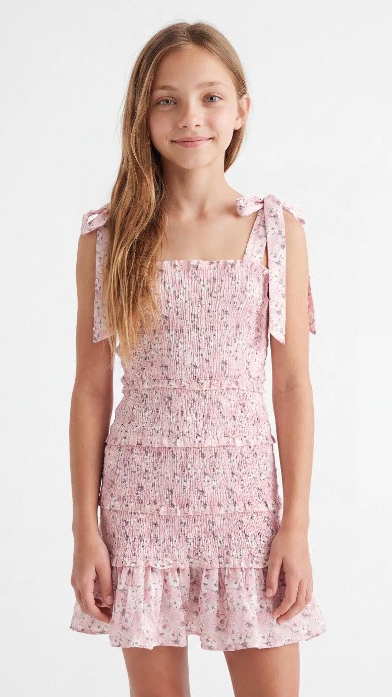 Reine Dress Blush Meadow Pink