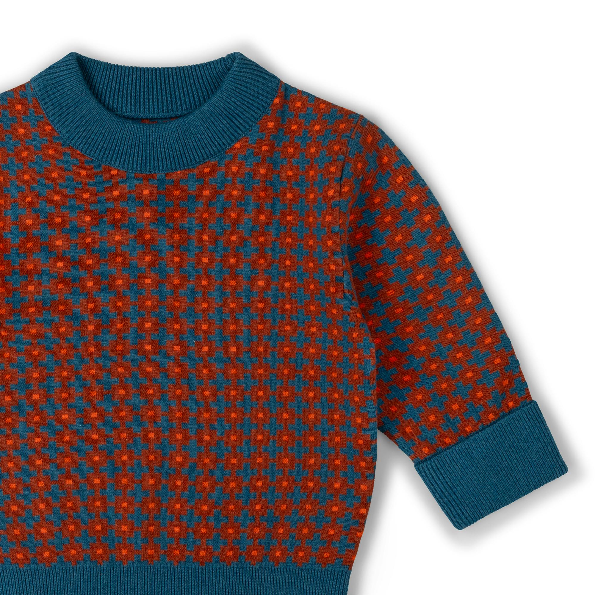 Ginger Squares Knitted Jumper, Multi