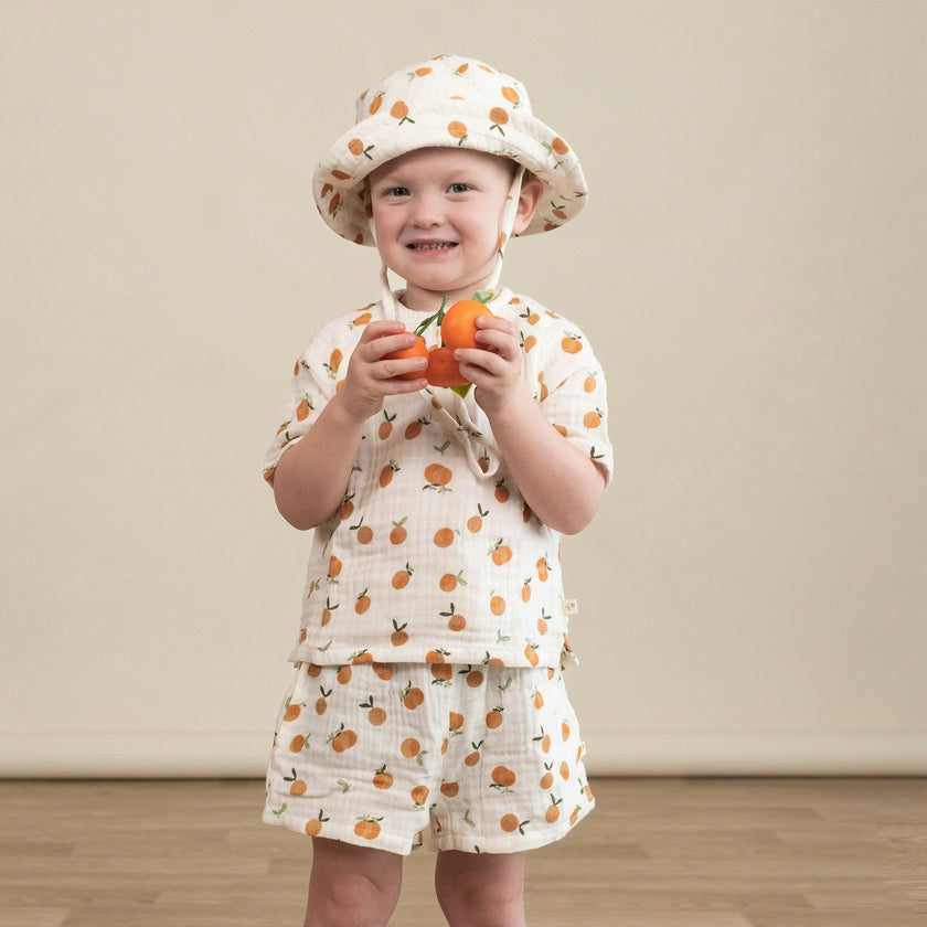 Organic Raglan Shirt & Shorts Set