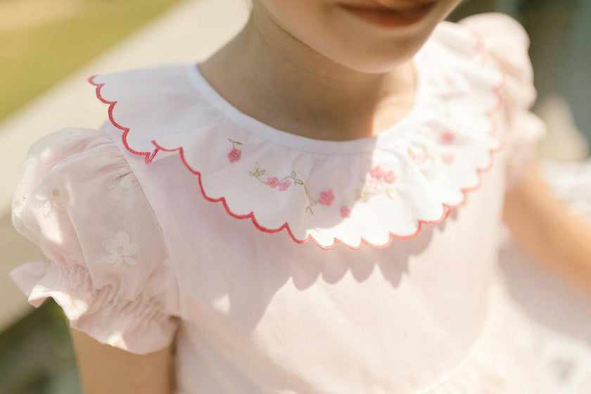 Cordelia Pink Dress with Tulle