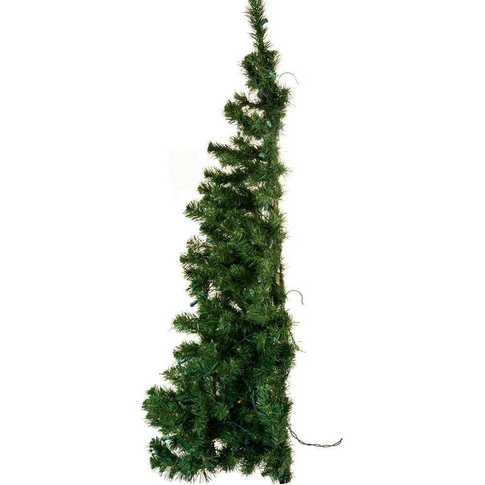 48-Inch Pre-Lit Norway Pine Wall Tree