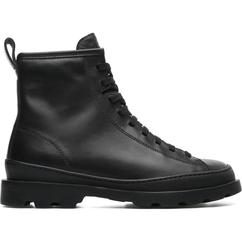 Women's Lace Up Brutus Boot, Black