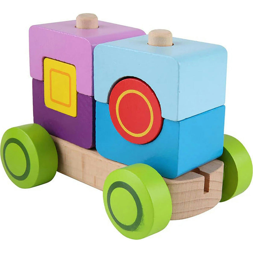 Hape: Fantasia Blocks Train&nbsp;- Wooden Sorting & Stacking Toy