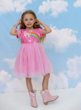 Rainbow Gem Tie Dye Dress