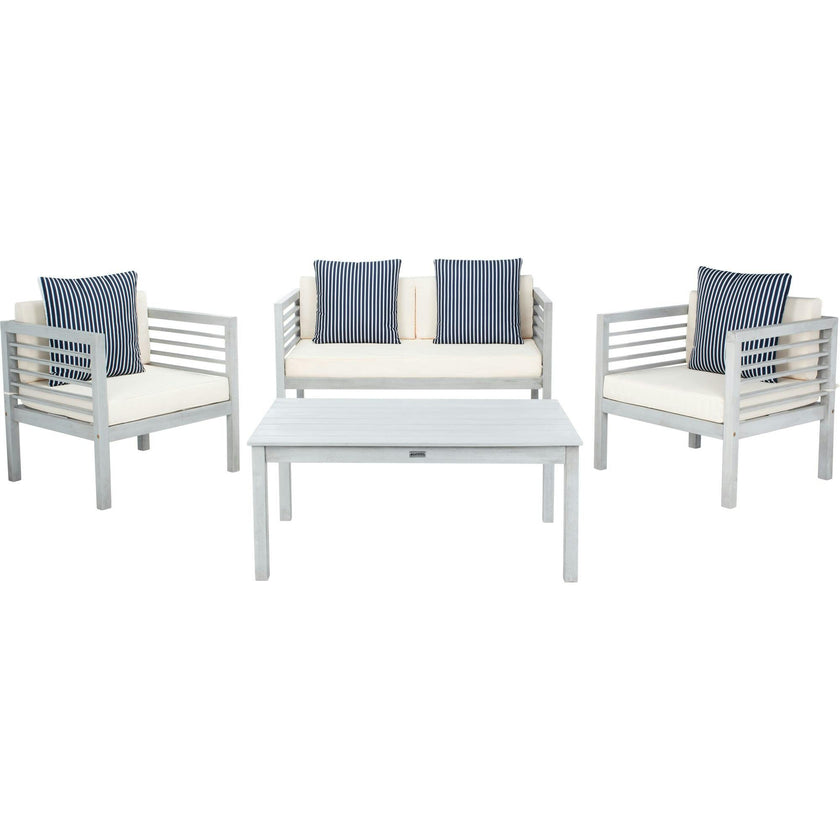 Alda Eucalyptus 4-Piece Outdoor Set