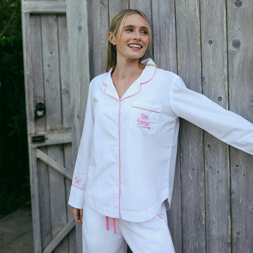 Tee Time Long Pajama Set
