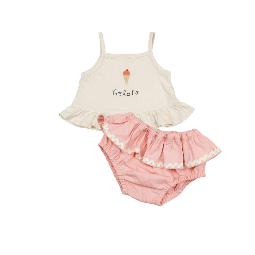 Ruffle Bloomer Set in Gelato