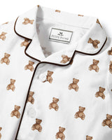 Baby's Twill Classic Romper in Teddy Tales