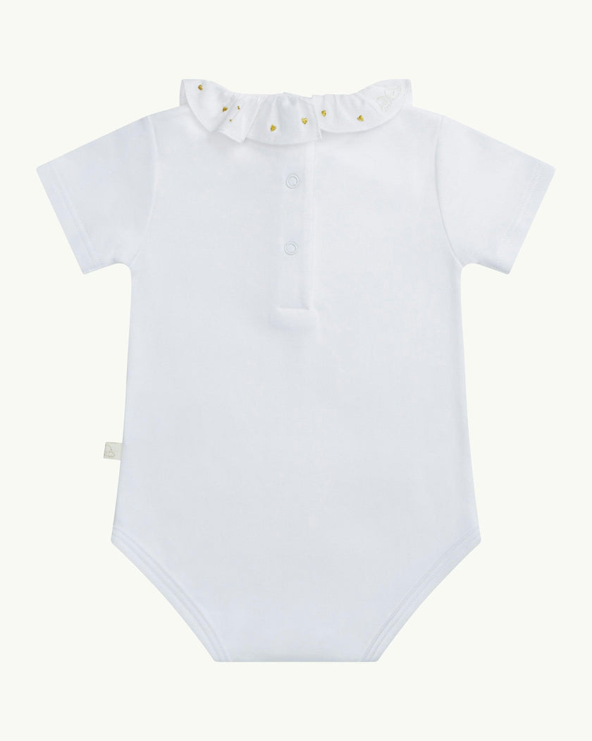 Angel Wing™ & Heart Ruffle Collar Onesie