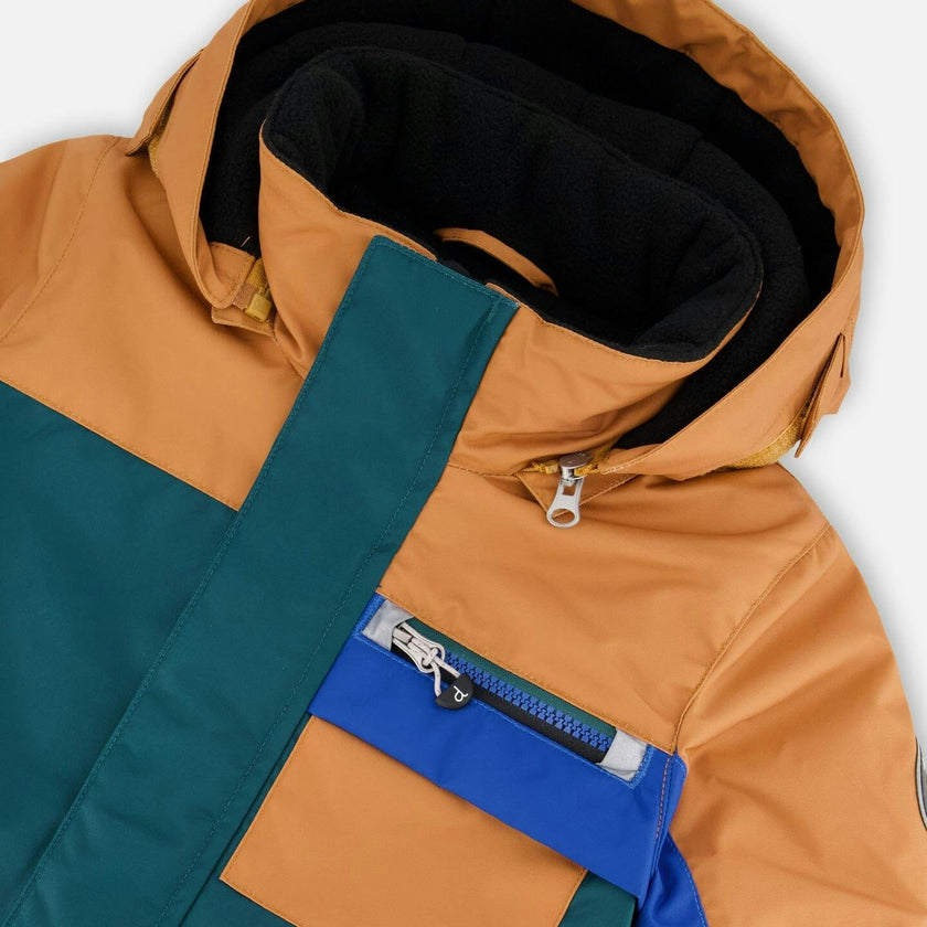 One-Piece Play Snowsuit Colorblocked And
