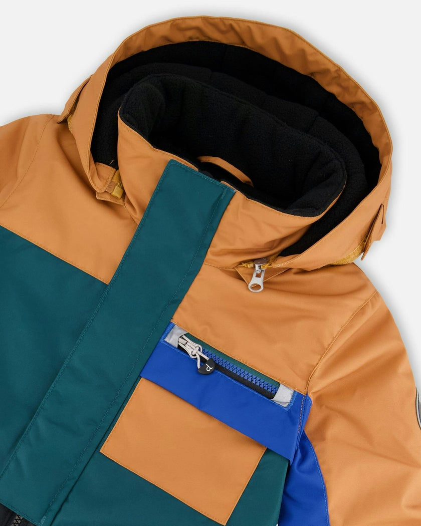 One-Piece Play Snowsuit Colorblocked And