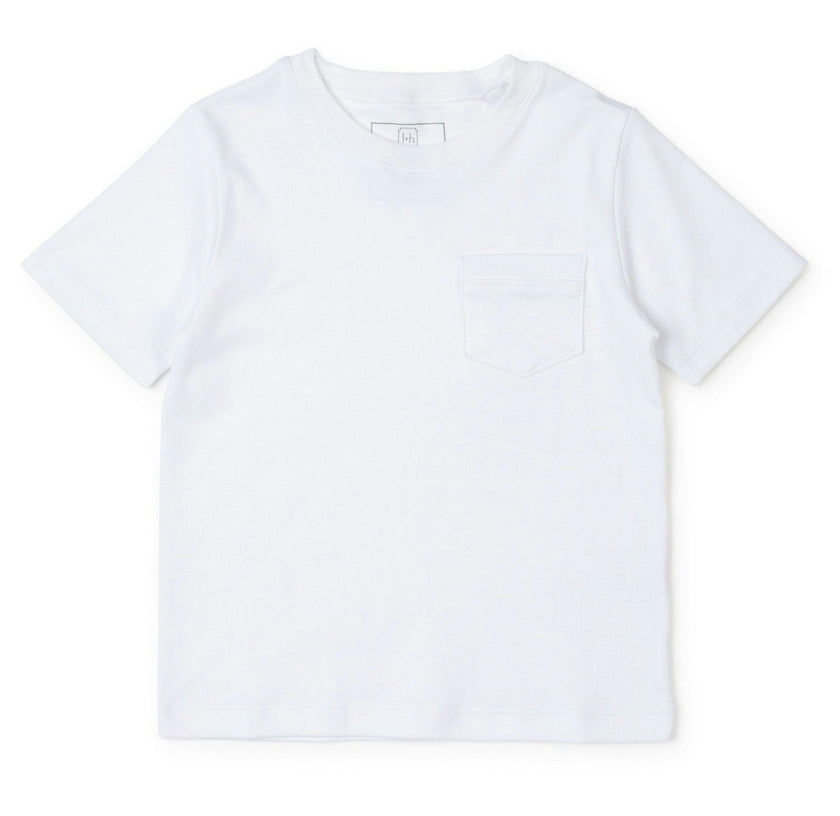 Charles Boys' Pocket Tshirt White