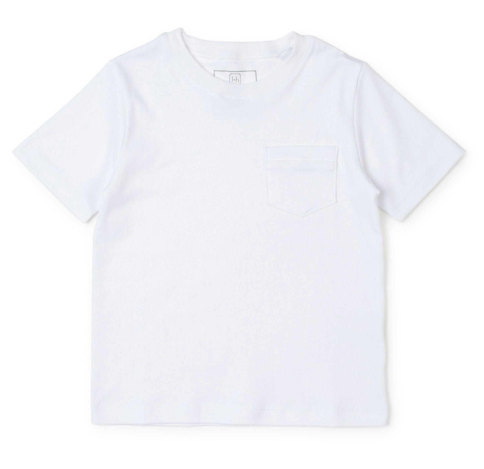 Charles Boys' Pocket Tshirt White