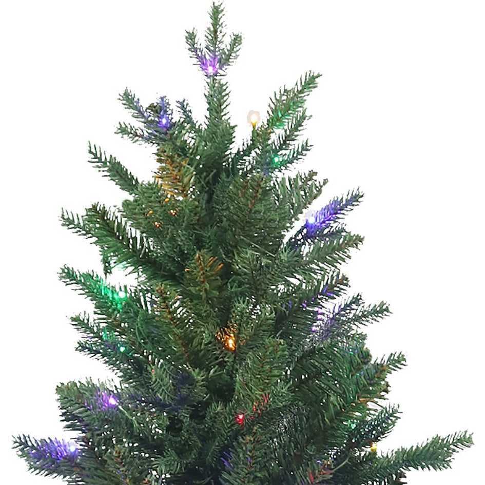 4.5-Foot Pre-Lit Multi-Colored LED Jackson Pine Tree